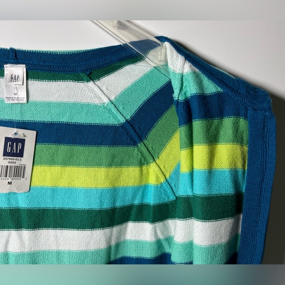 Gap Cotton/Cashmere Blend Full-fashion Knit Full Zip Color-blocked Hoodie - Picture 10 of 16